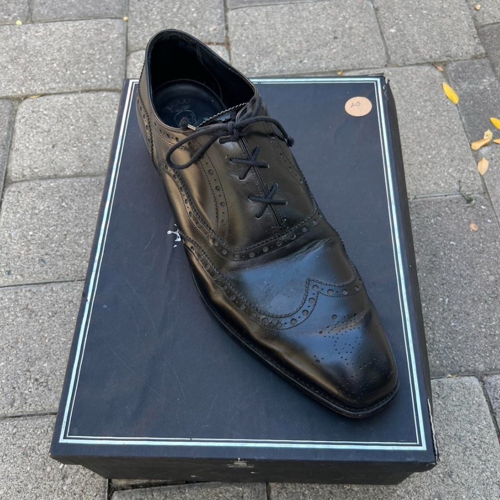 Classic Black Leather Men's Dress Shoe